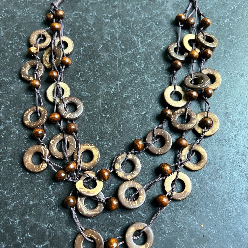 Brown Beaded Necklace